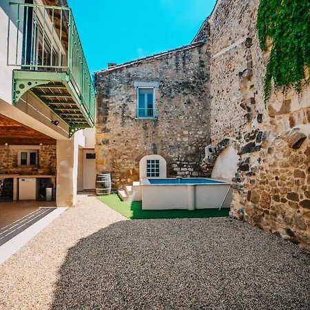 Superbe Maison De Village-piscine-idéal Famille Bourdic