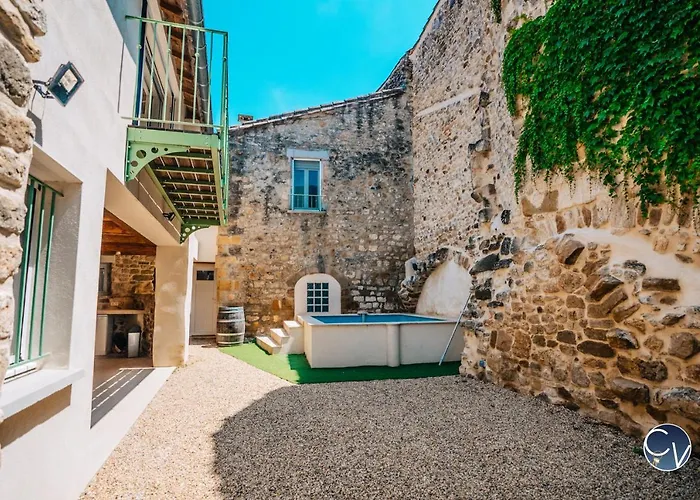 Superbe Maison De Village-piscine-ideal Famille Ferienhaus Bourdic