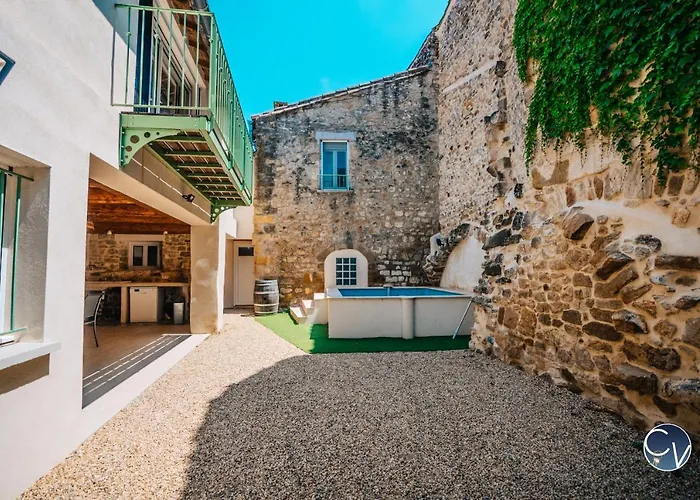 Superbe Maison De Village-piscine-ideal Famille Bourdic
